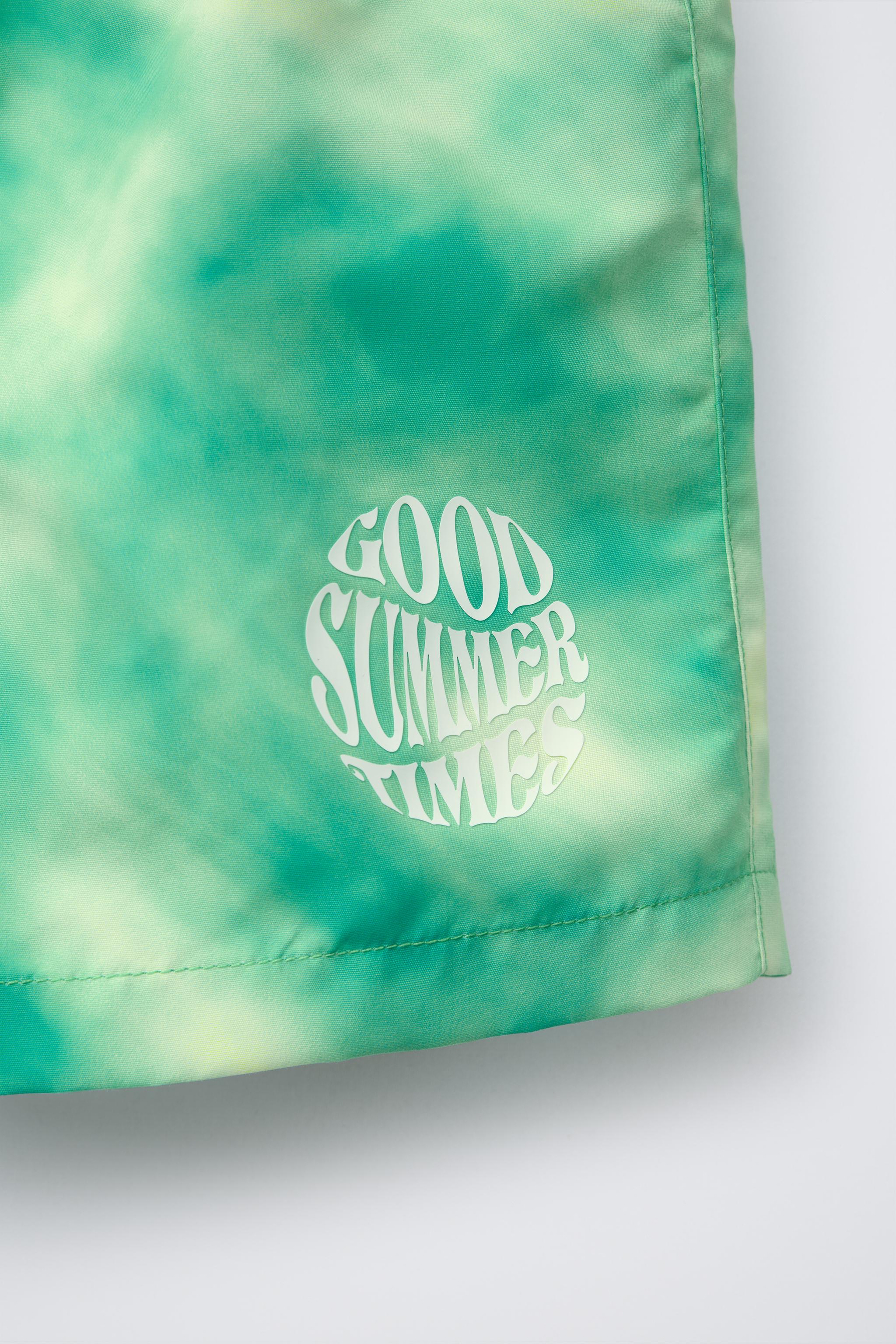 2-6 YEARS/TIE-DYE SWIM SHORTS